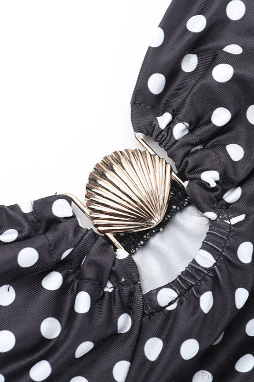 Polka Dot Cami Cutout Slim Maxi Dress