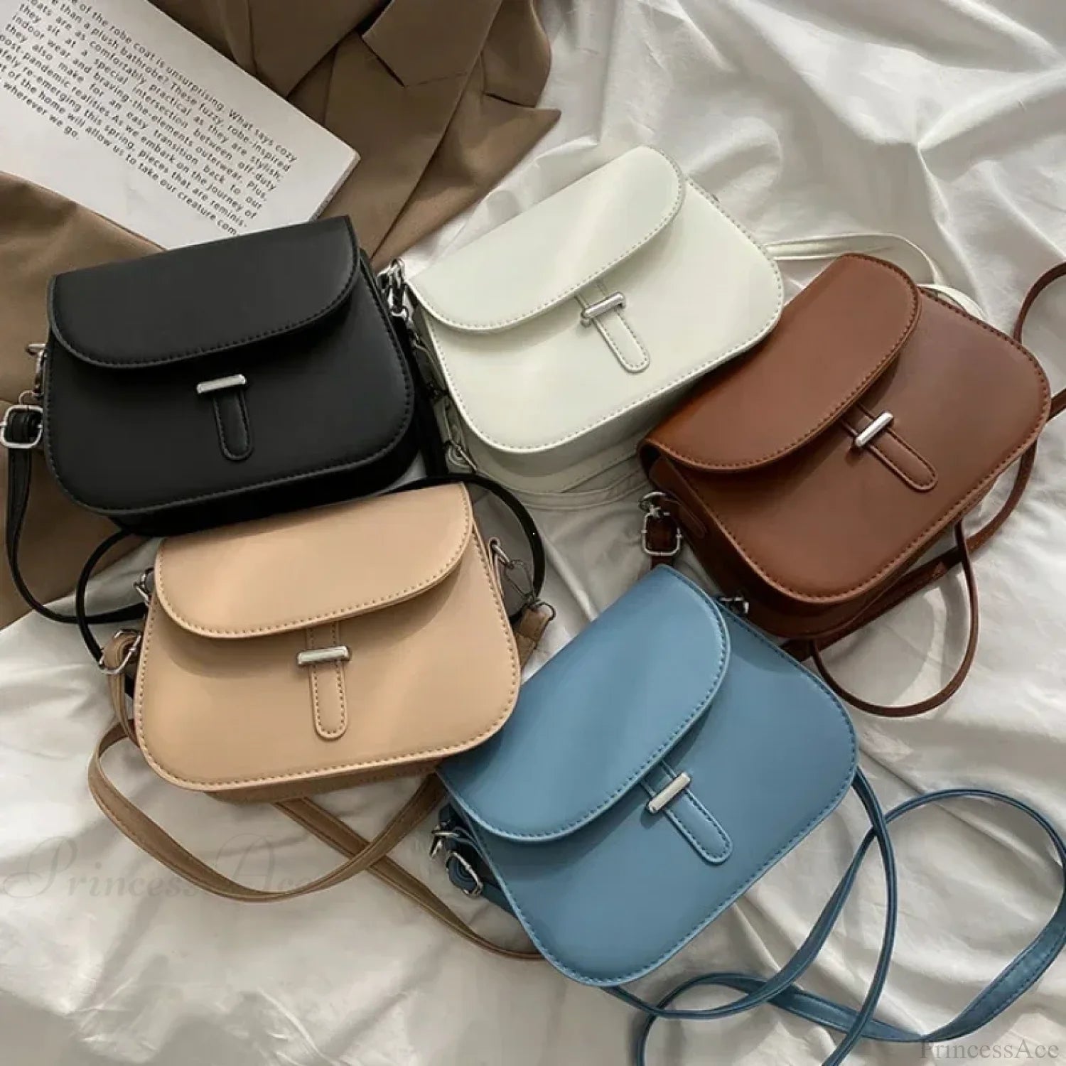 PU Leather Saddle Crossbody Shoulder Bag shoulder-250126