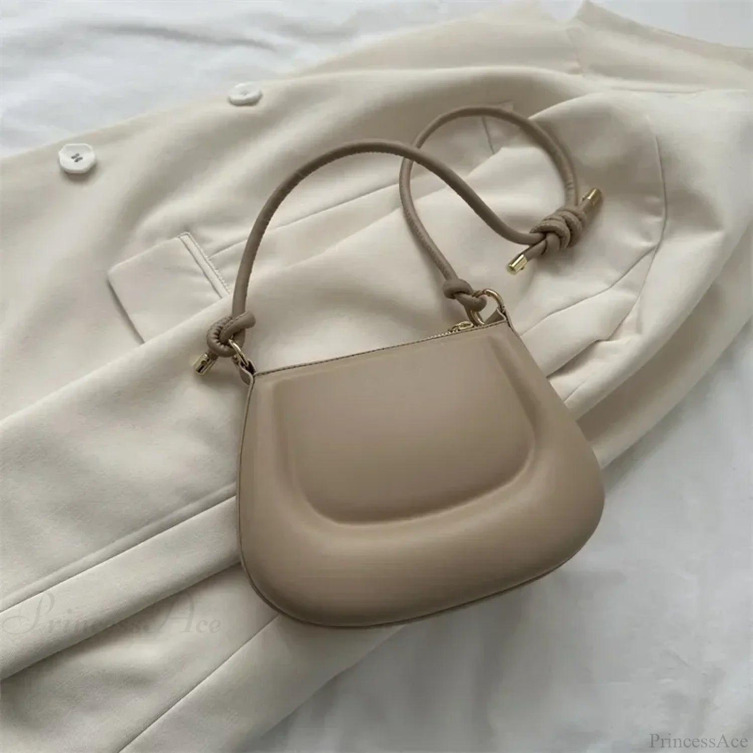 Purple Retro PU Leather Crossbody Shoulder Bag Khaki / 20x6x15cm shoulder-250126