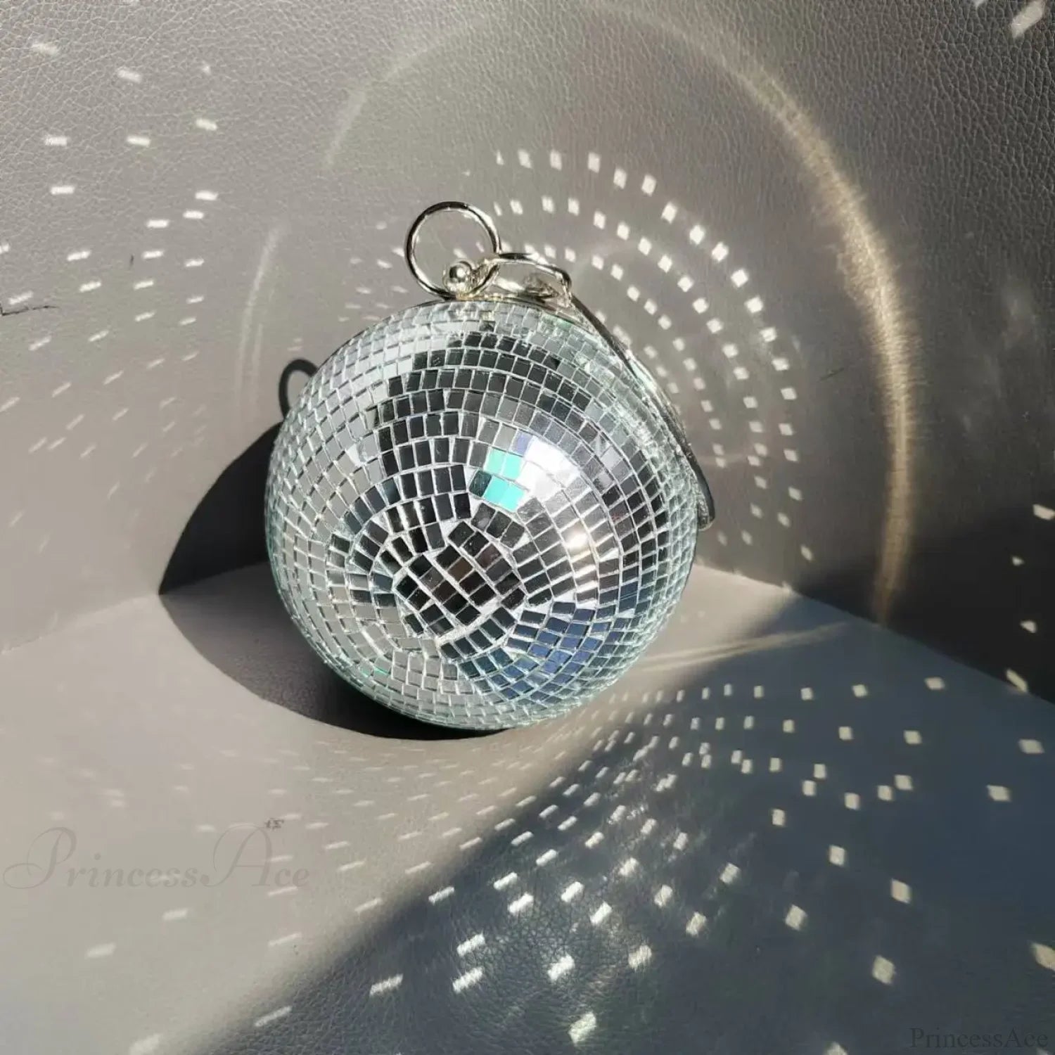 Reflective Disco Ball Party Clutch Wristlet (20cm / Silver wristlet-250126