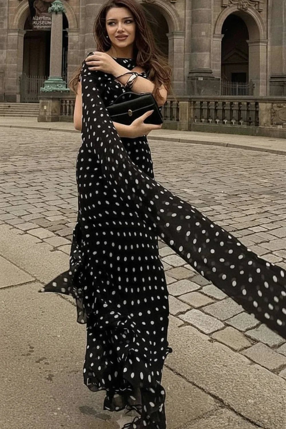 Ruffled Spaghetti Strap Maxi Dress