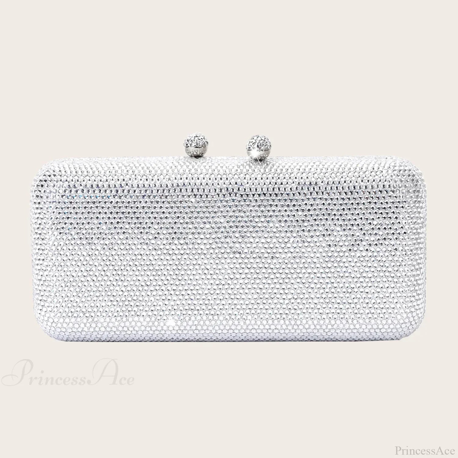 Shining Evening Wedding Clutch Fashion Party Shoulder Bag Silver clutchbag-250126