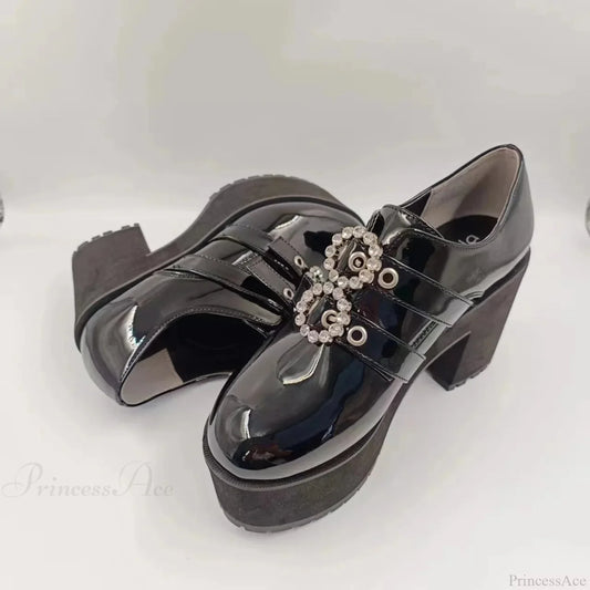 Shiny Leather JK Gothic Tall Heel size 35 225