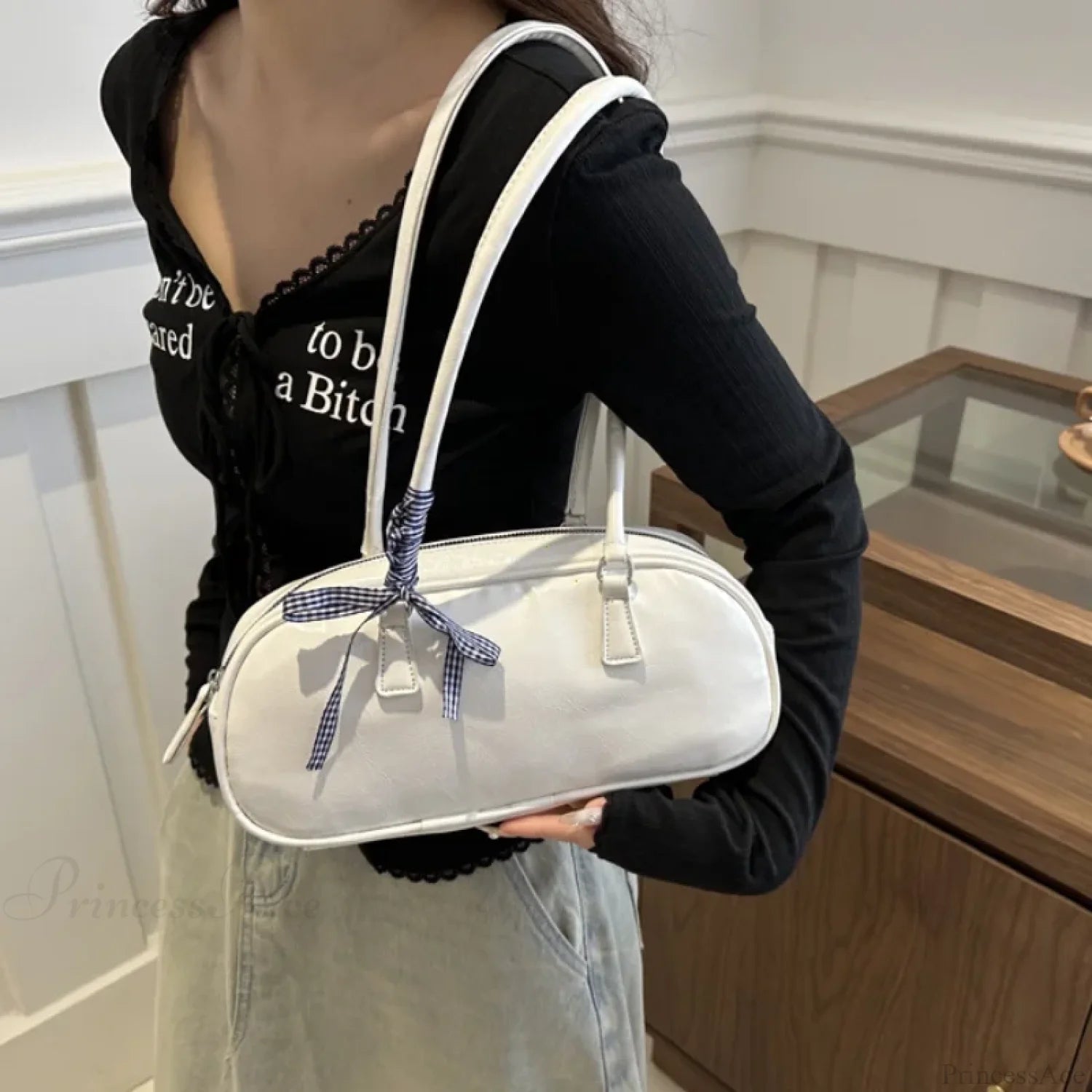 Silver Pillow Crossbody Shoulder Bag shoulder-250126