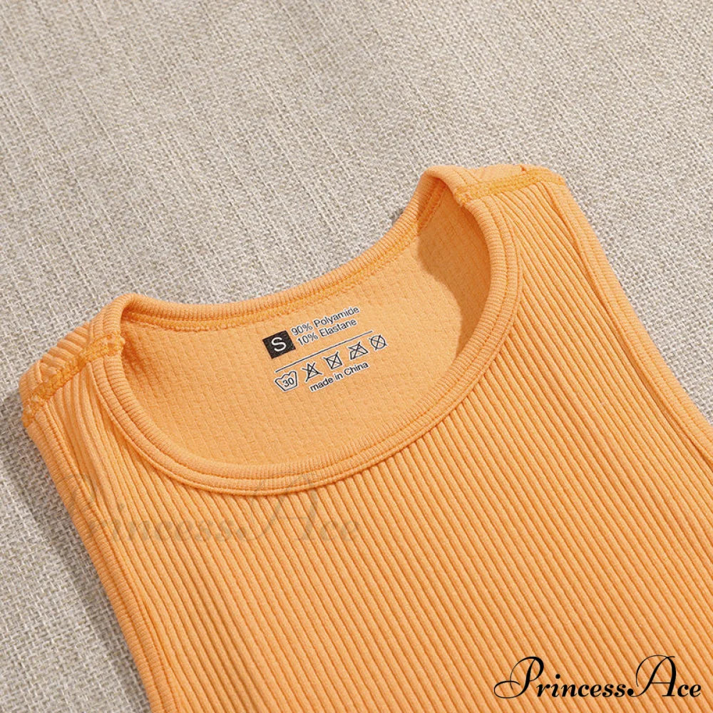 Solid Basic Seamless Streetwear Tank Tops