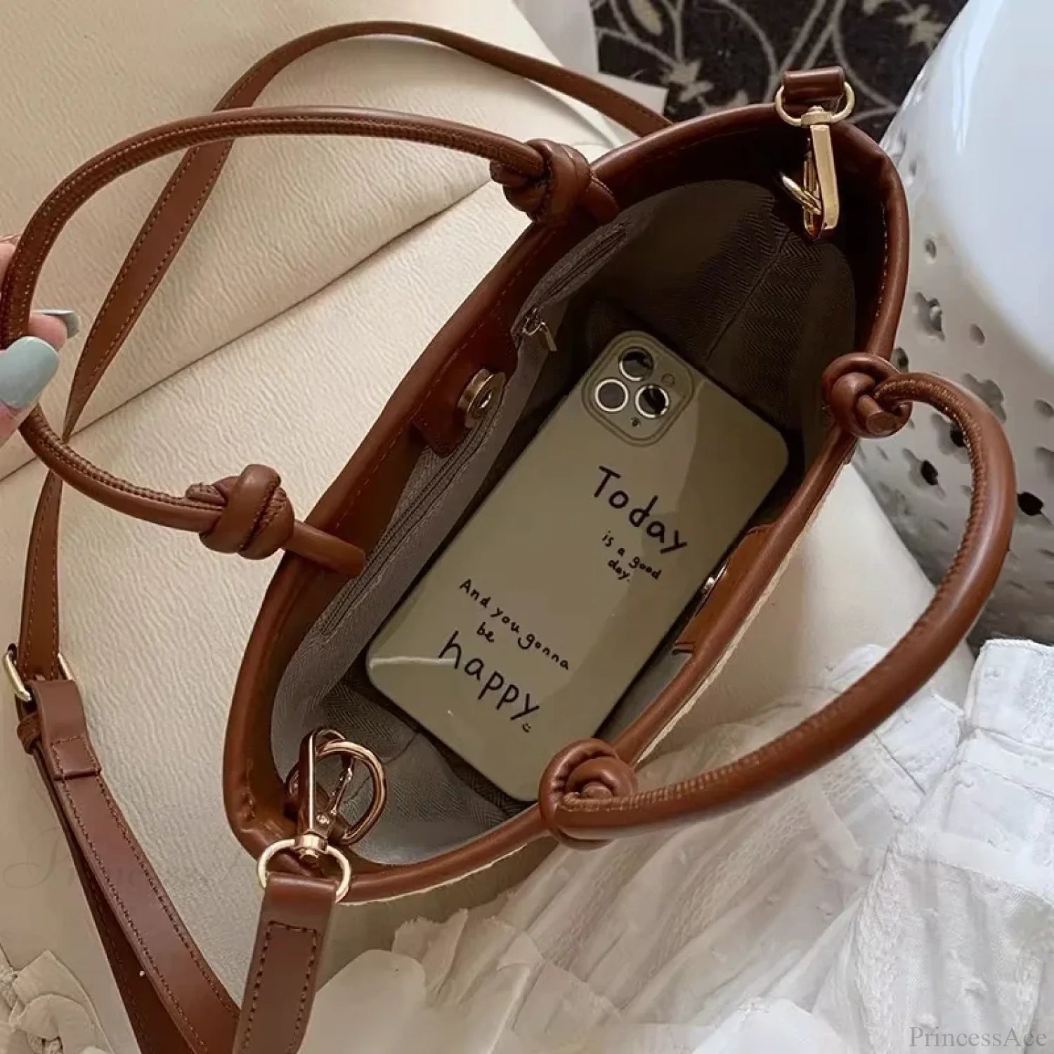 Straw Woven Rattan Summer Crossbody Brown crossbody-250126