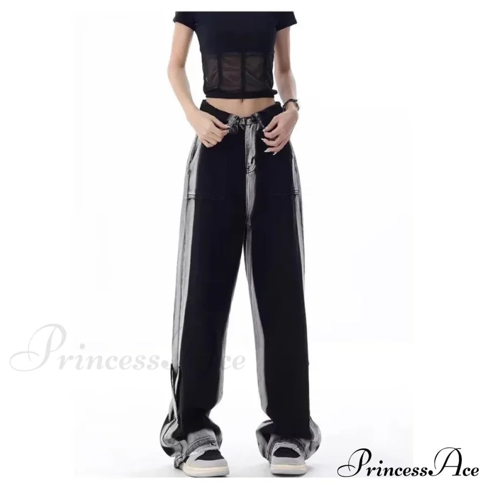 Vintage Harajuku Teenagers Y2K Aesthetic Clothing Autumn Baggy Jean