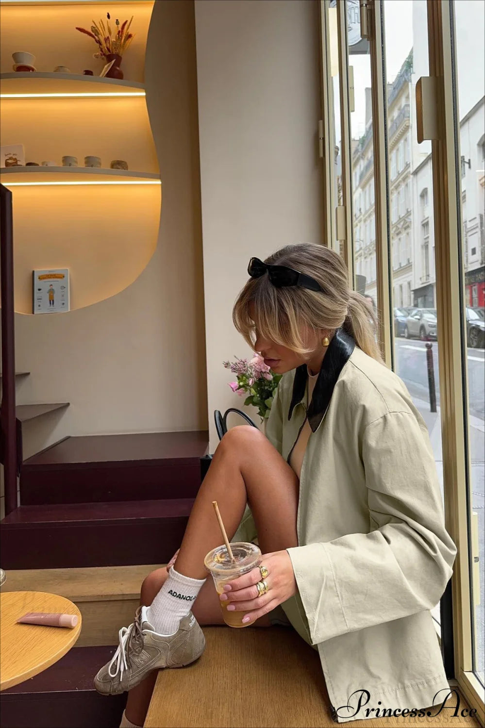 Vintage Shirt Style Trench Coat