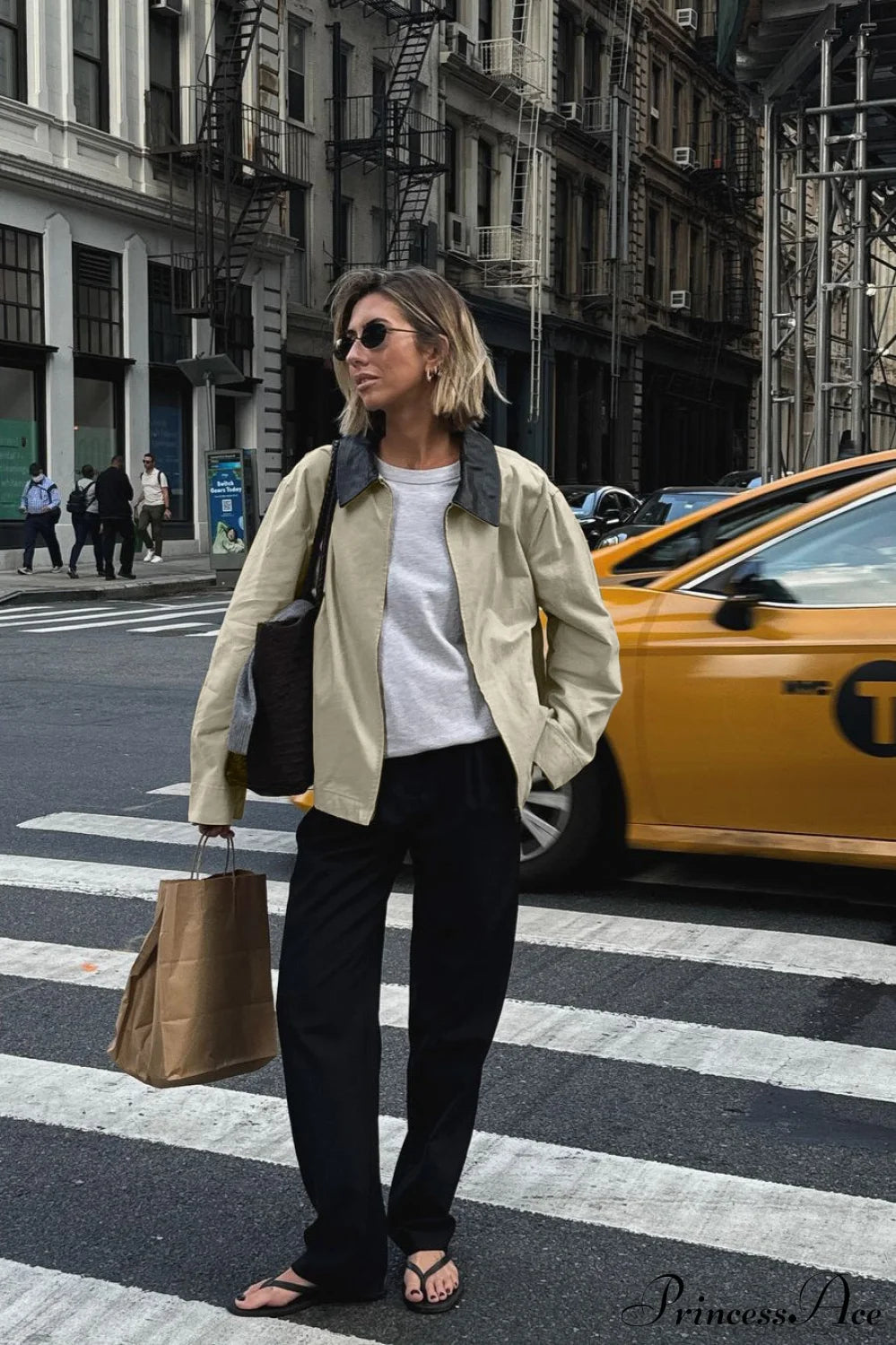 Vintage Shirt Style Trench Coat