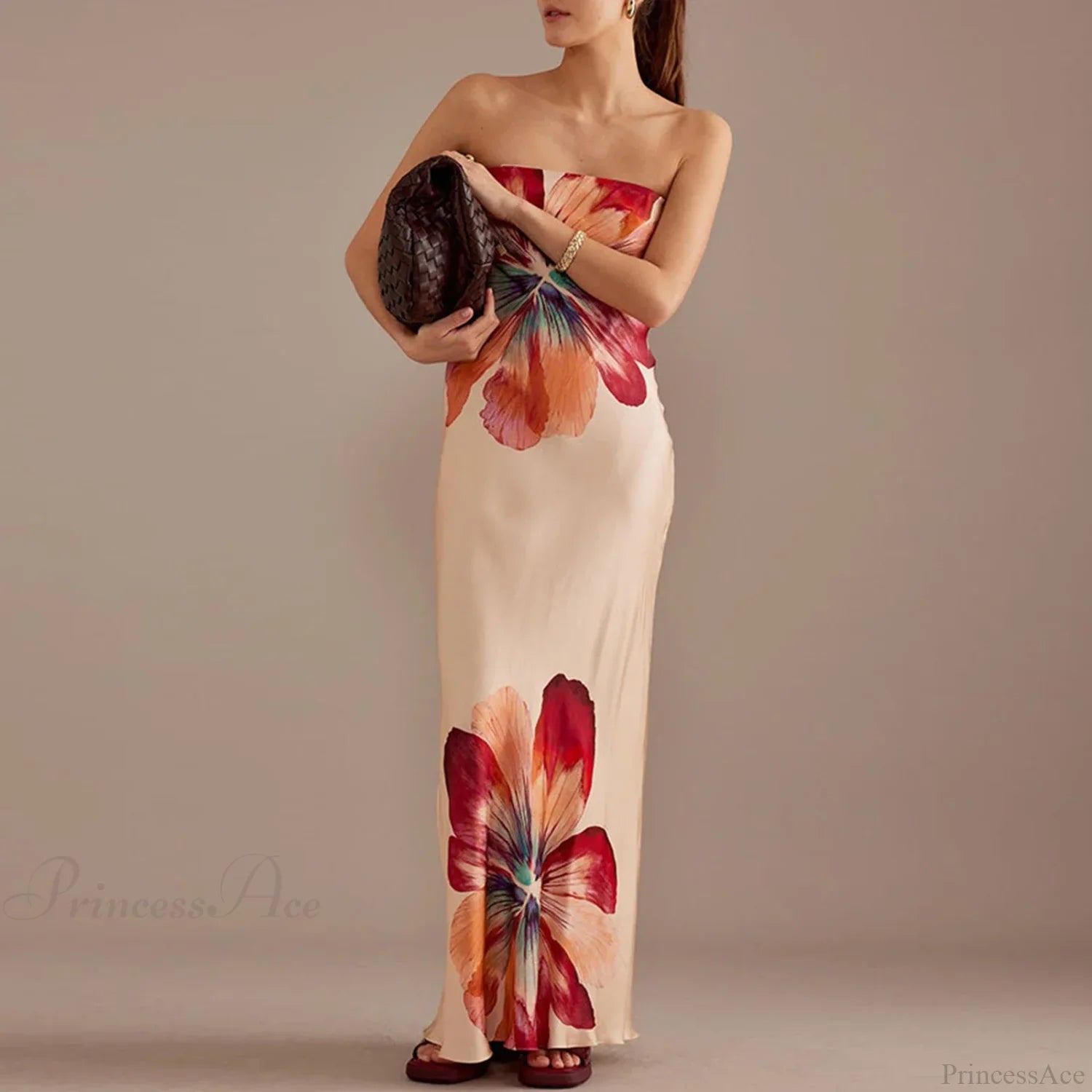 Y2K Floral Tube Strapless Backless Sundress floraldress-250126