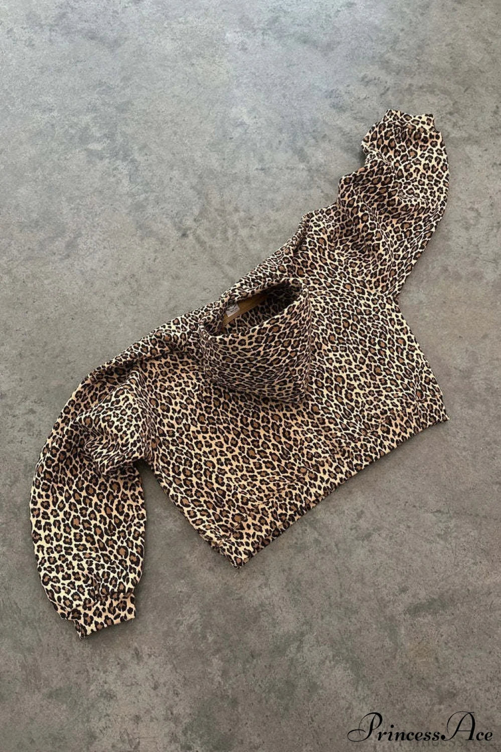 Y2K Leopard Print Hip-Hop Zip Hoodie