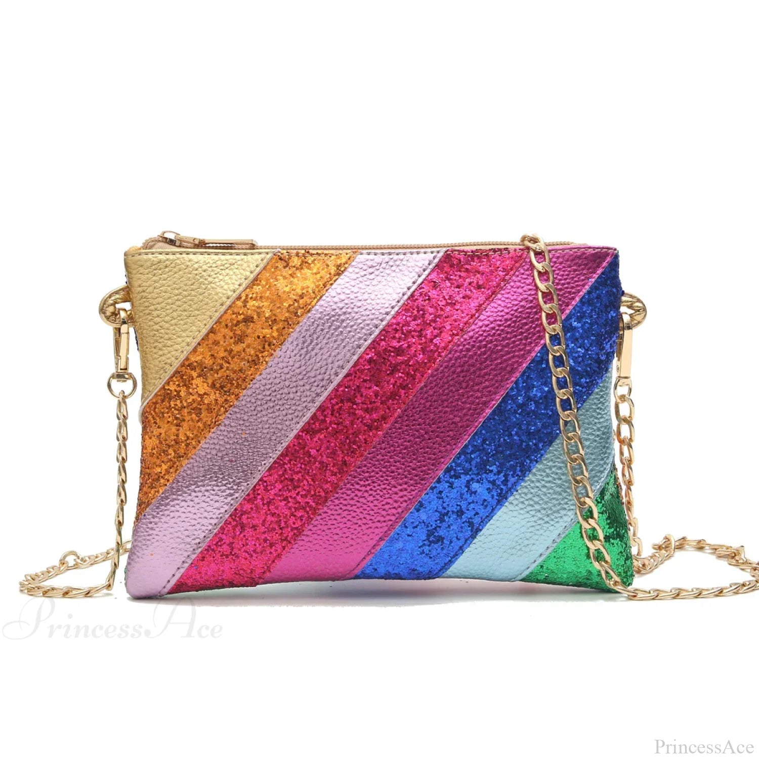 Y2K Metallic PU Leather Patchwork Wristlet MULTI wristlet-250126